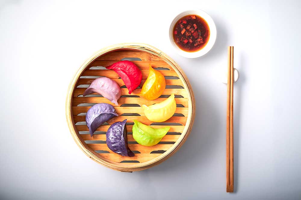 yauatcha rainbow dumplings