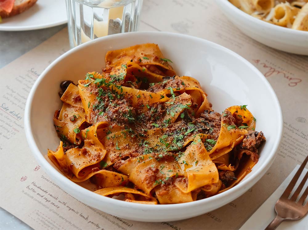 Emilia's Crafted pasta gets ready to open its third restaurant, this time in the new Canary Wharf development Wood Wharf. Expect their much-loved fresh pasta dishes, new snacks, a bar with tabletop games and lots more...