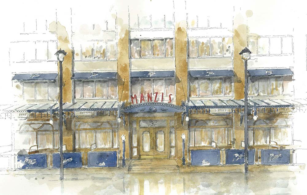 Manzi's will be Corbin and King's next project - a huge seafood restaurant in Soho