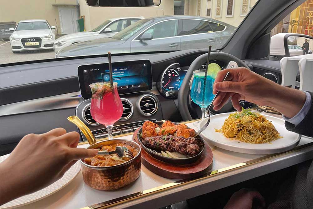 spice village croydon in car dining