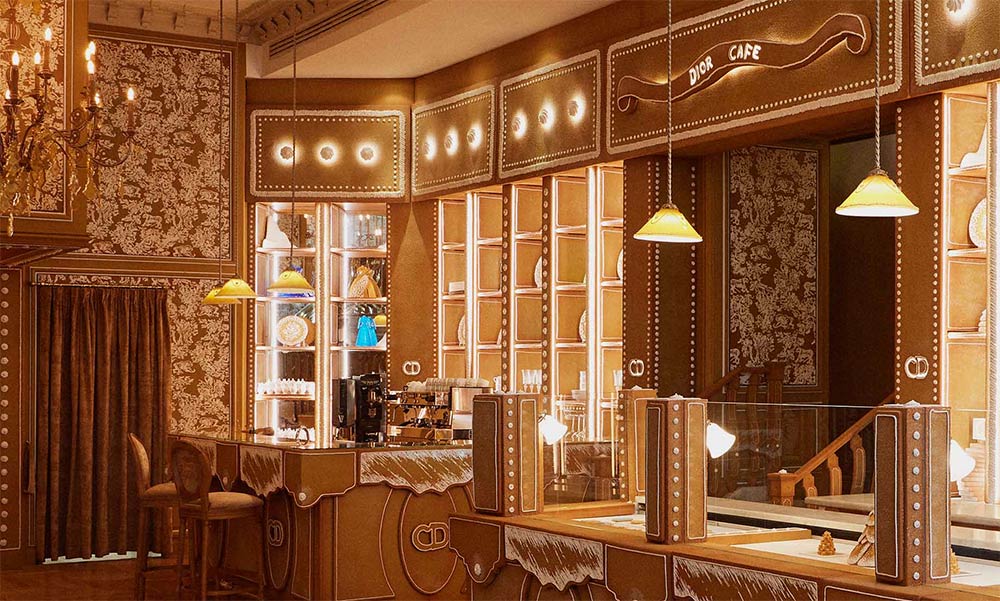 Harrods has a fabulous new gingerbread Café Dior pop-up 