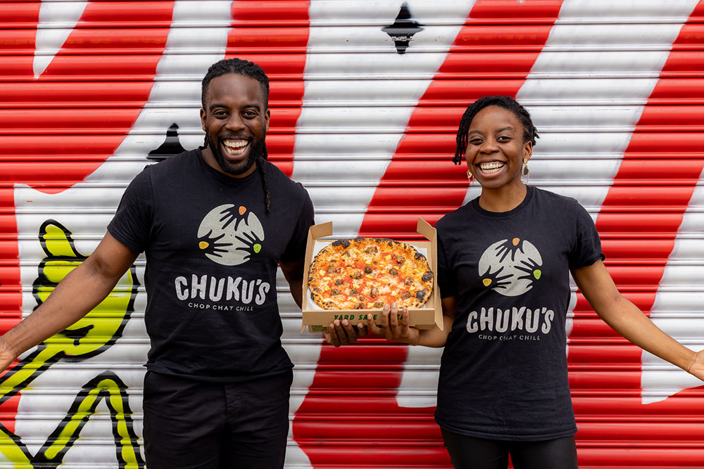 chuku's and yard sale pizza collaboration