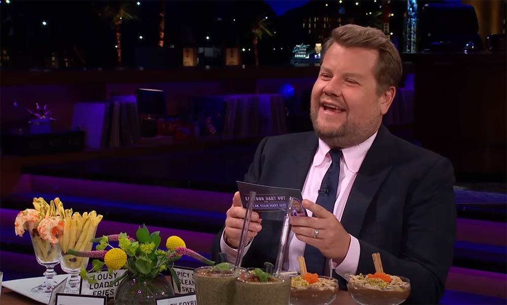 James Corden gets a (brief) ban from Balthazar