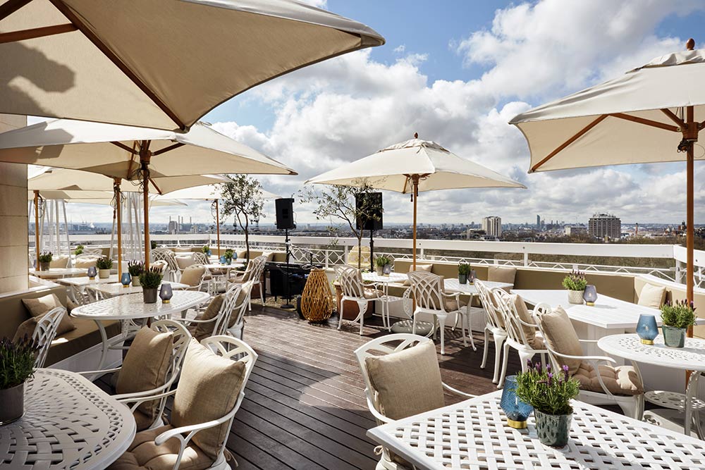 The Dorchester Bar moves to the rooftop for a spring pop-up