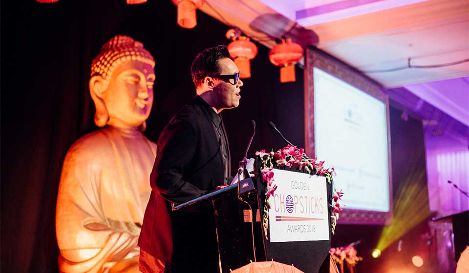 gok wan golden chopsticks awards london