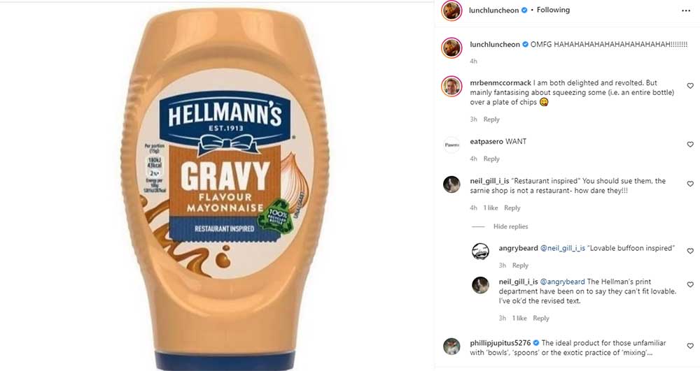 Hellmann's are bringing out gravy mayonnaise