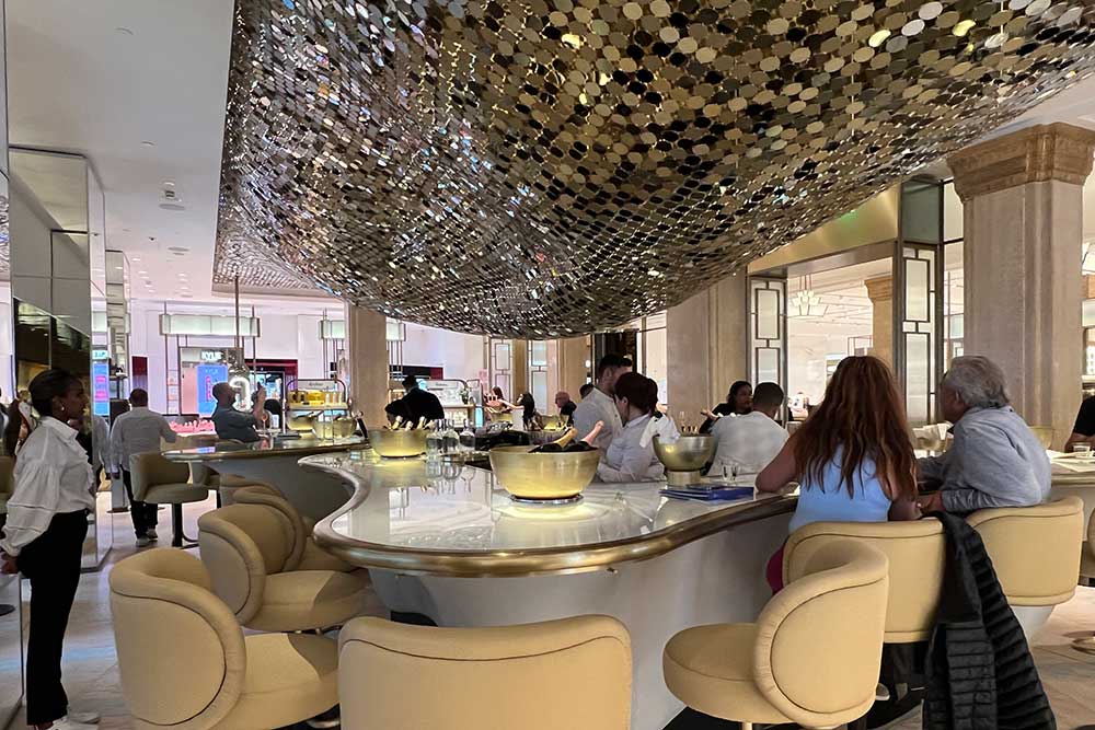 moet et chandon champagne bar at harrods review