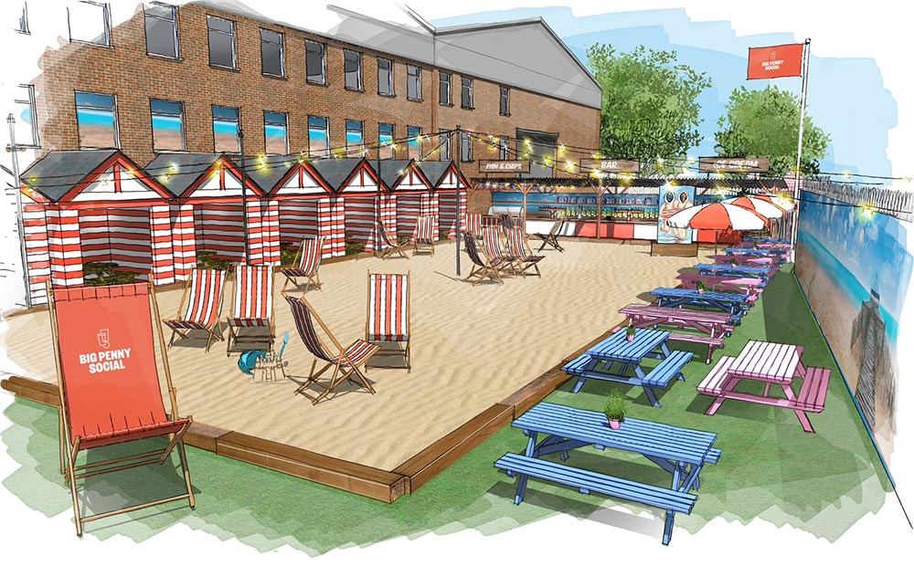 Big Penny Social creates Walthamstow on Sea with a big city beach