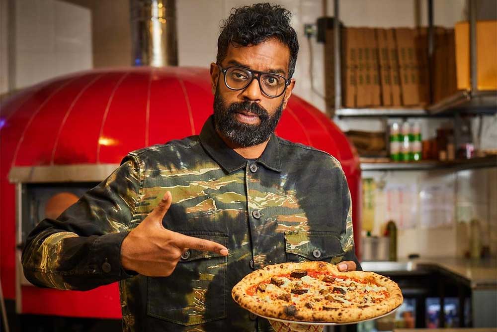 romesh ranganathan and yard sale pizza