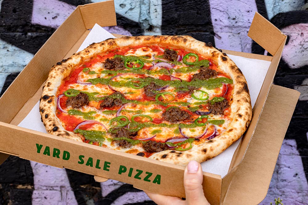 Yard Sale and Sonora Taqueria team up for a special pizza, La Sonorense