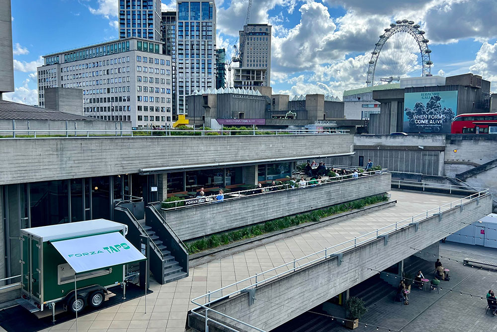 Forza Taps alfresco bar takes over the Weston Terrace at the National Theatre