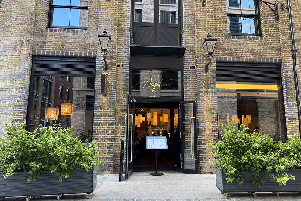 osteria angelina restaurant review london