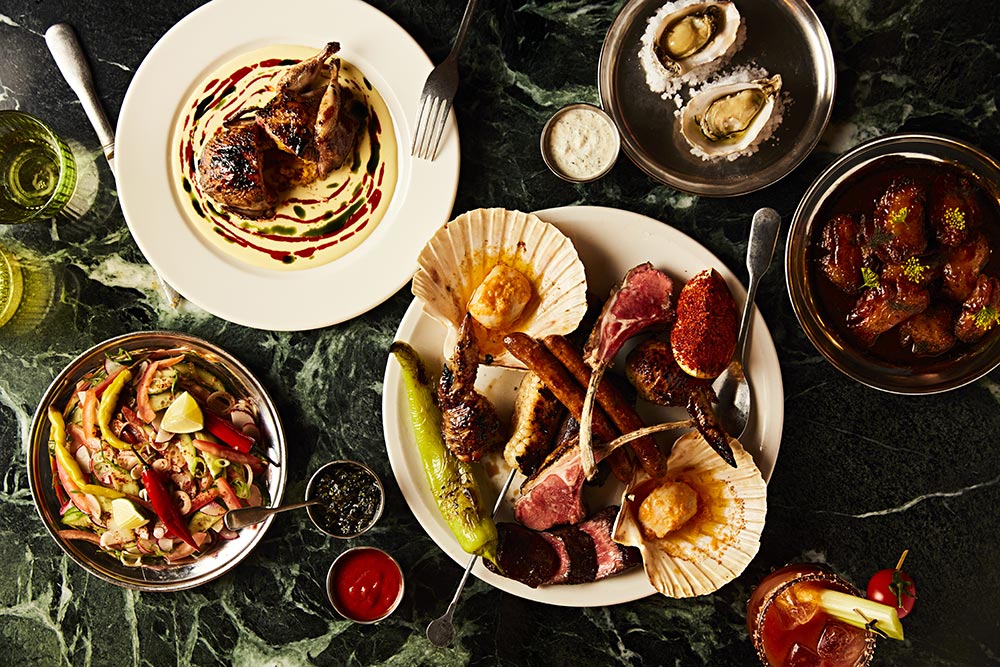 Island is Brad Carter's second go at cracking London, opening a surf & turf restaurant with Tom Brown
