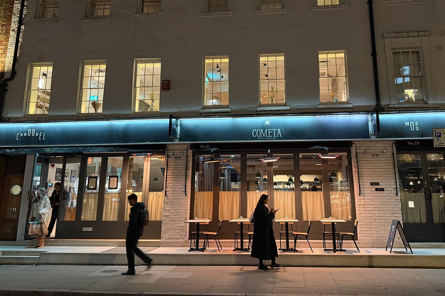 cometa restaurant review charlotte street london