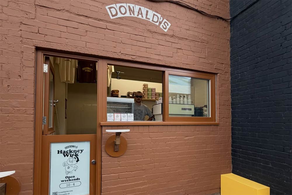Hackney Wick's got a new hole in the wall pie shop, Donald's, all the way from Wales