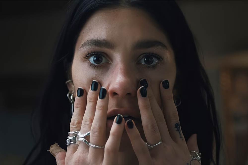 Camila Morrone in the new Netflix series Something Very Bad Is Going To Happen