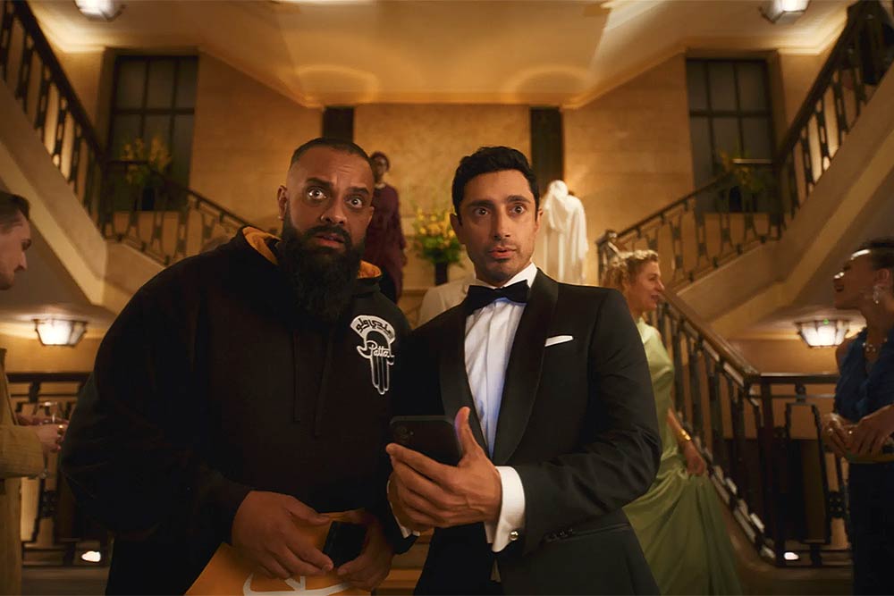 Guz Khan and Riz Ahmed in Bait on Prime Video