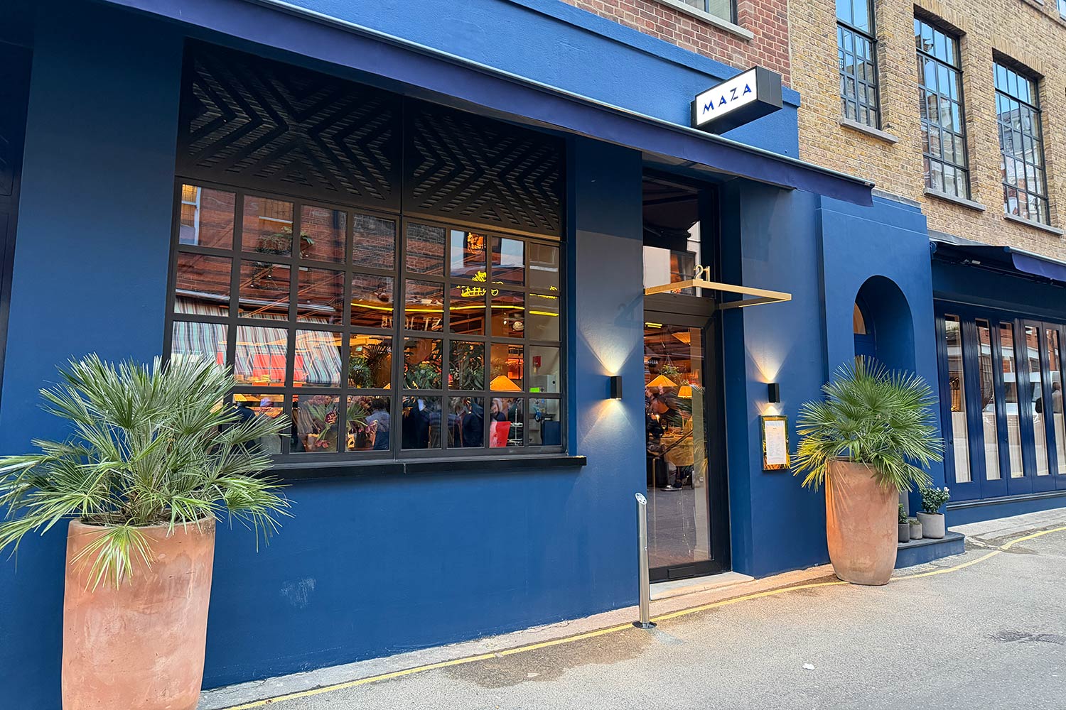 maza mayfair restaurant review london