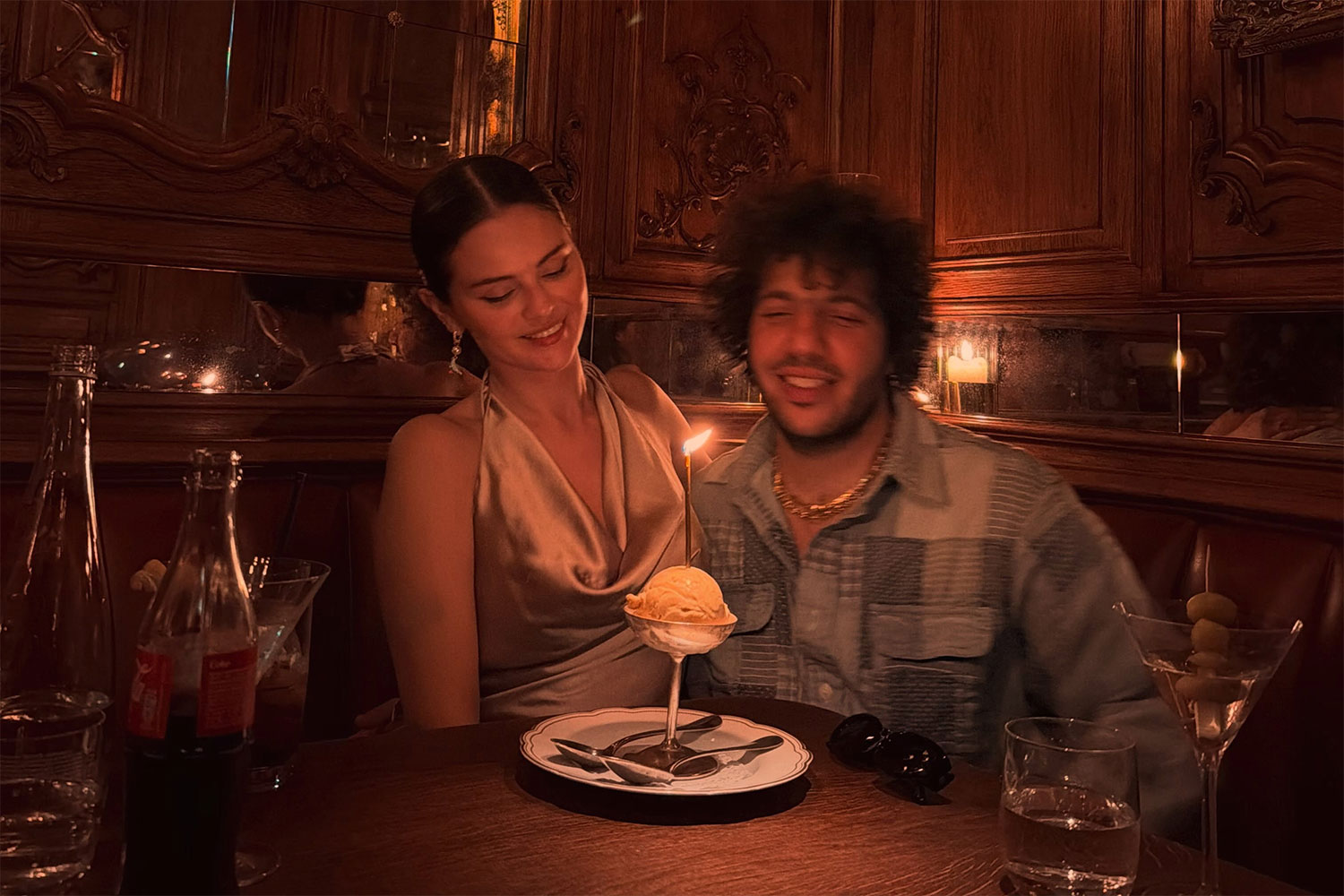 benny blanco and selena gomez in london restaurant