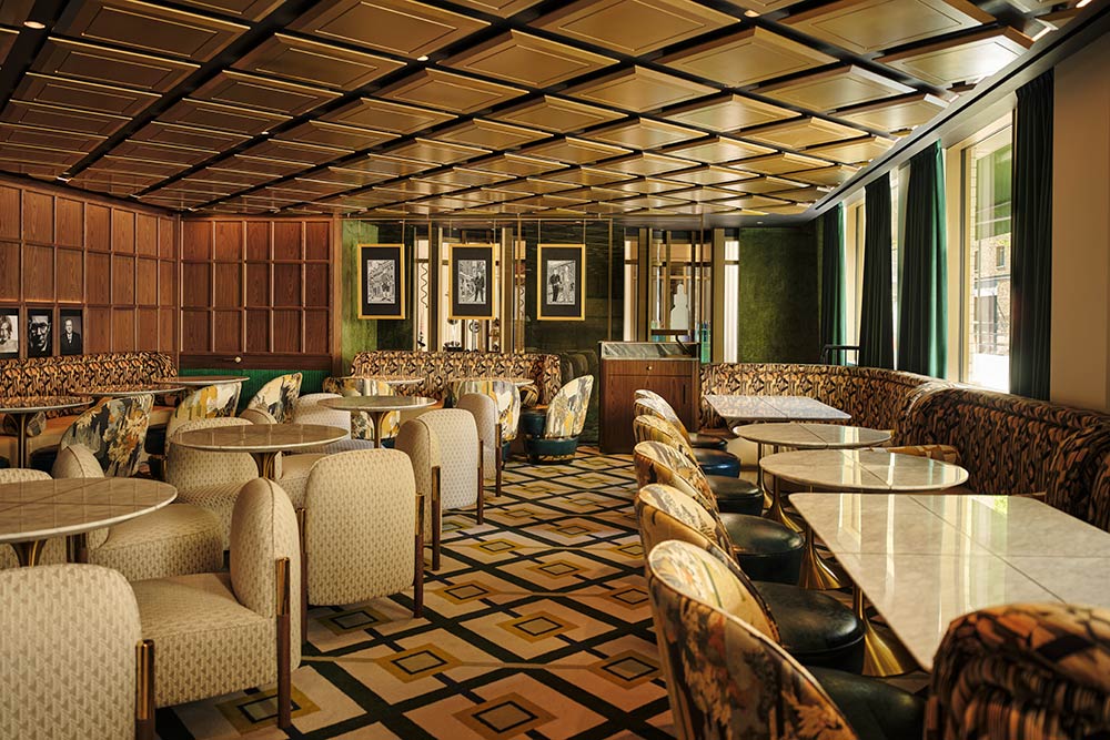 the lounge cafe at The Shepherd Mayfair