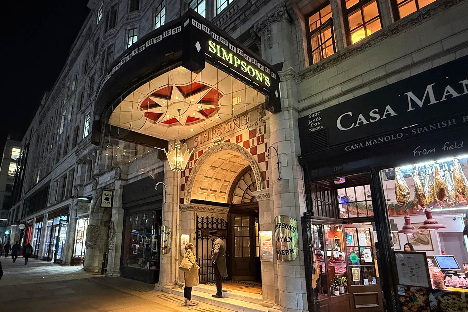 simpson's in the strand restaurant review