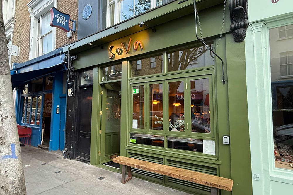 sova wine bar notting hill review