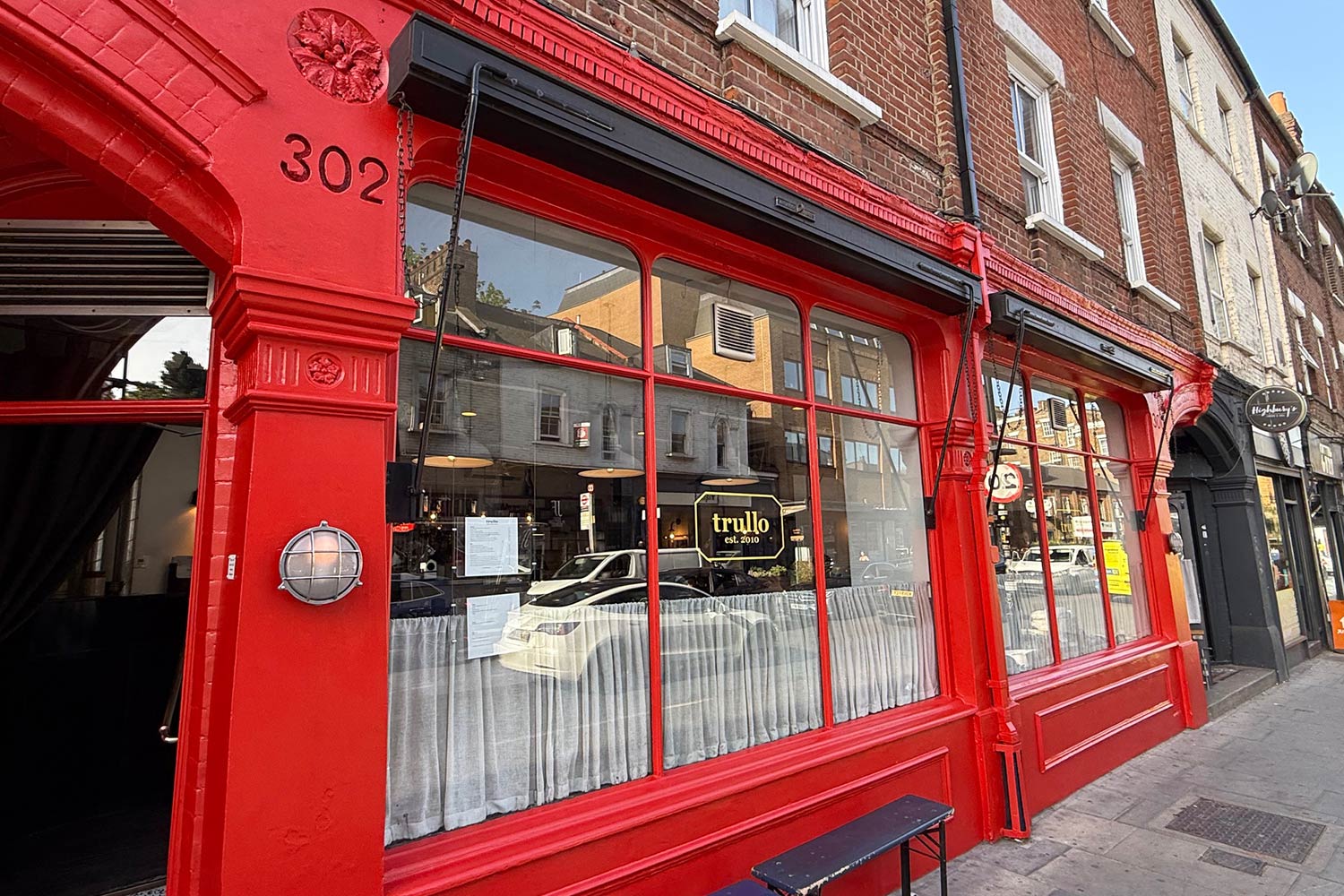Trullo have painted their entire restaurant Arsenal red to celebrate the Premier League win