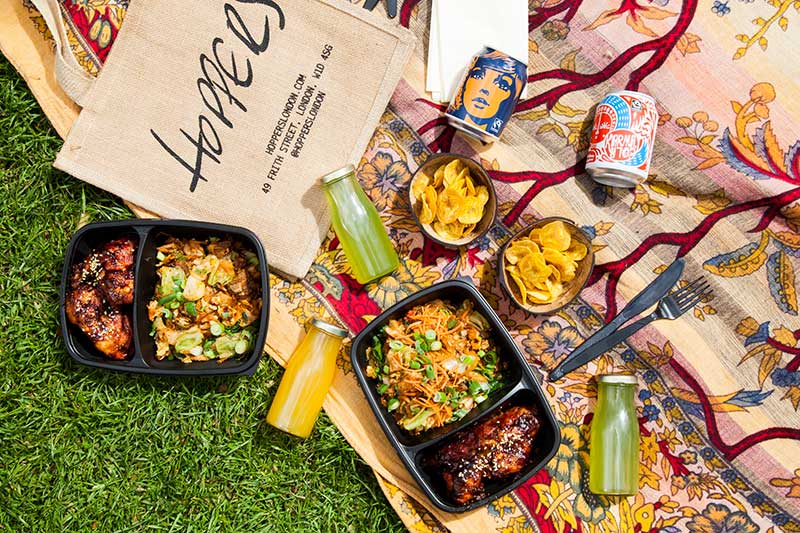 Where to order a readymade picnic in London Hot Dinners