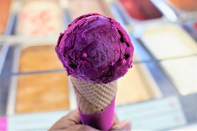 photo Dark Purple Ice Cream Cone the best ice cream in london including