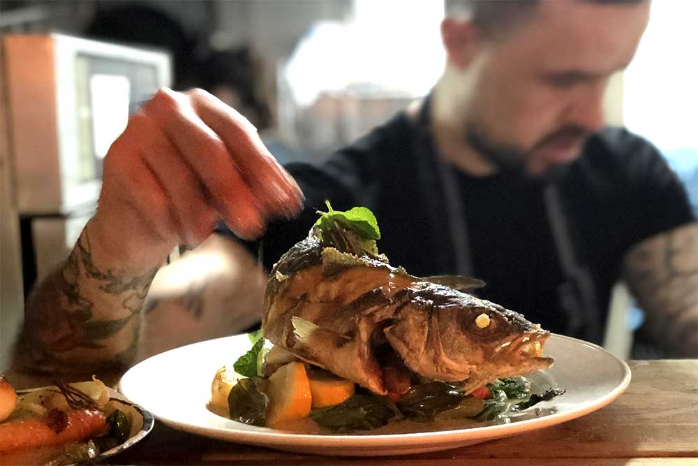 Roast at madame pigg in dalston