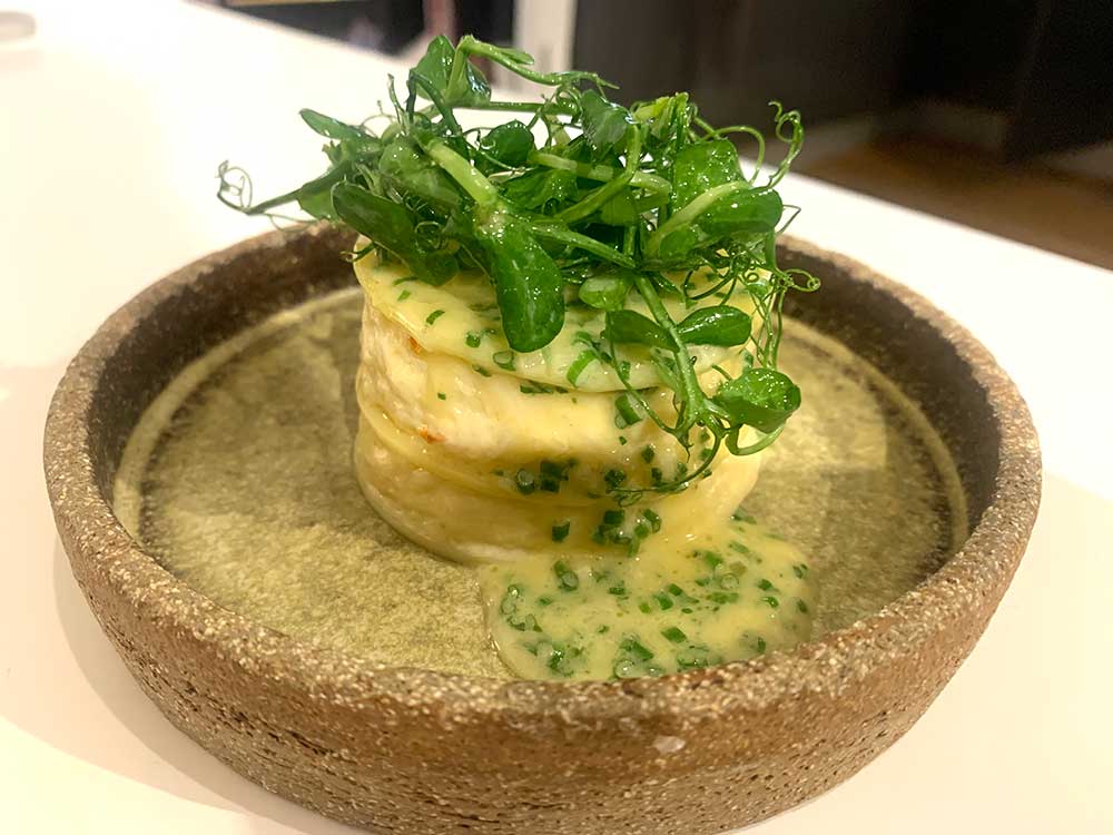 Lasagne of Dorset crab - from Galvin