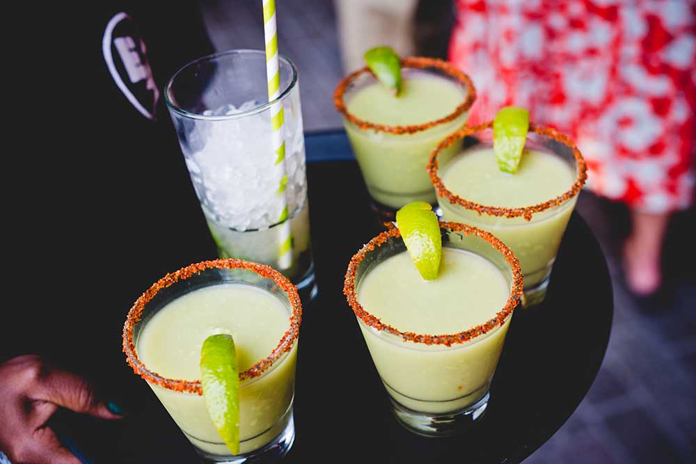 avocado margaritas at el pastor