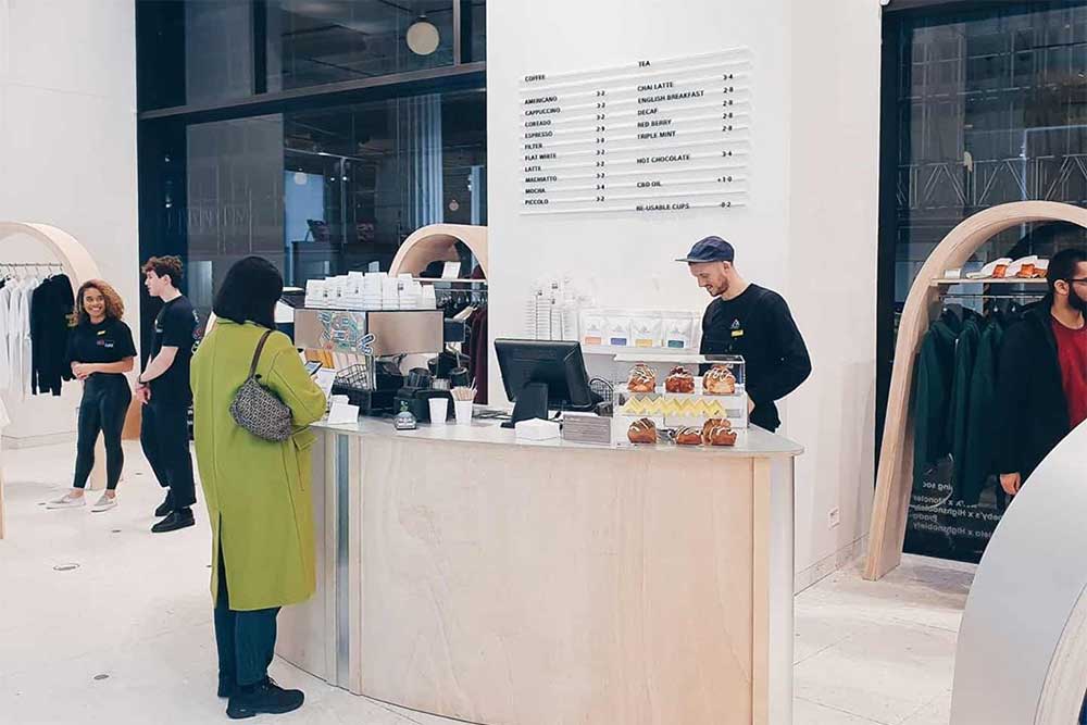 new ground cafe at selfridges