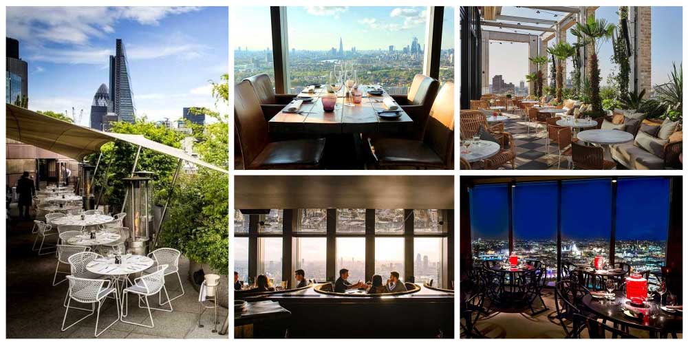 The Best High Rise Dining In London With Great Views Across Town