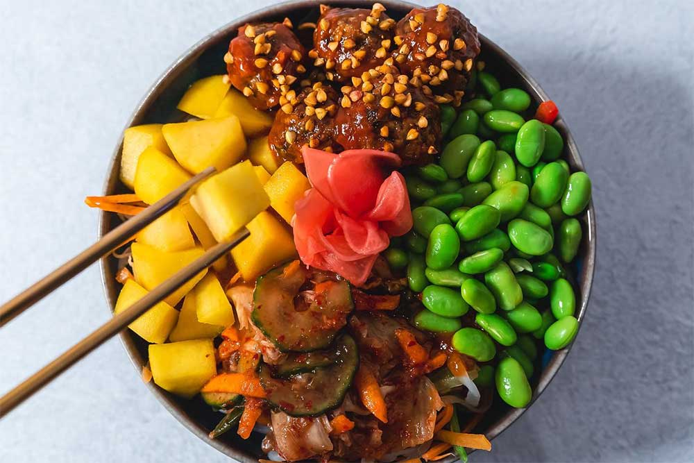 poke vegan bowl