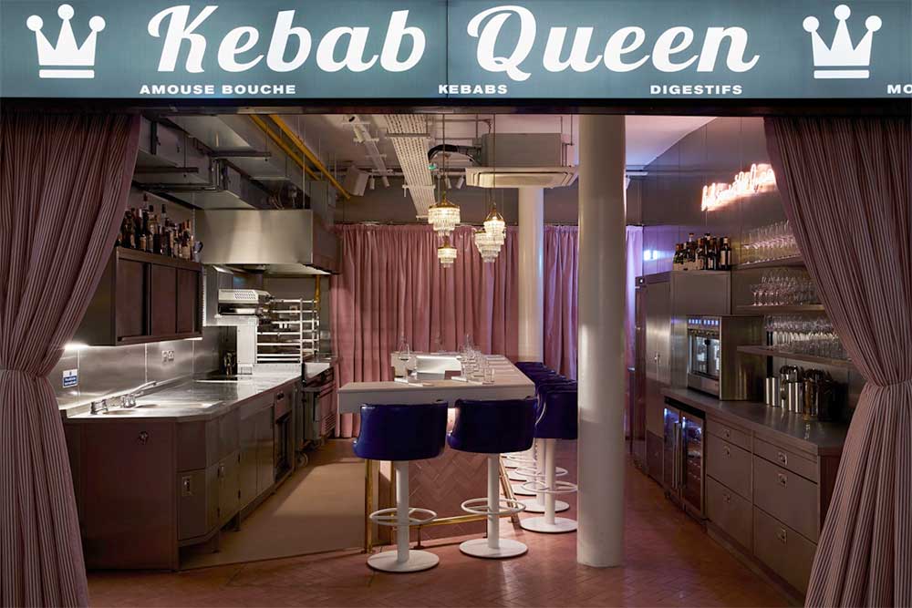 kebab queen counter dining london