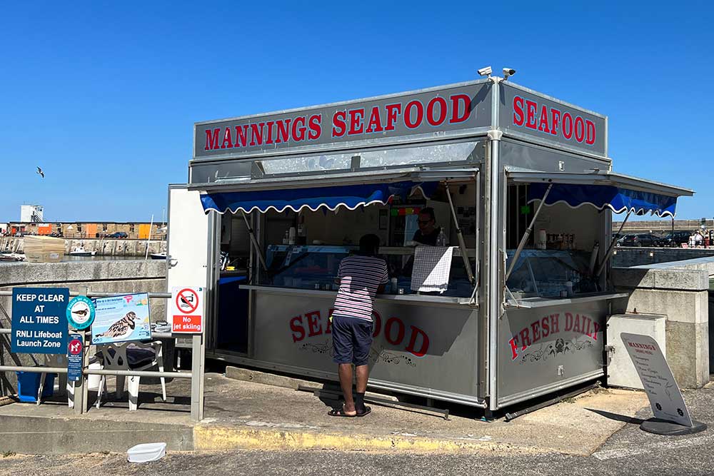 Mannings seafood stall Margate