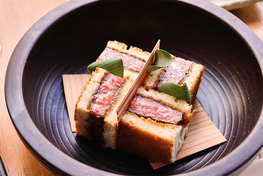 Wagyu sando at Taka