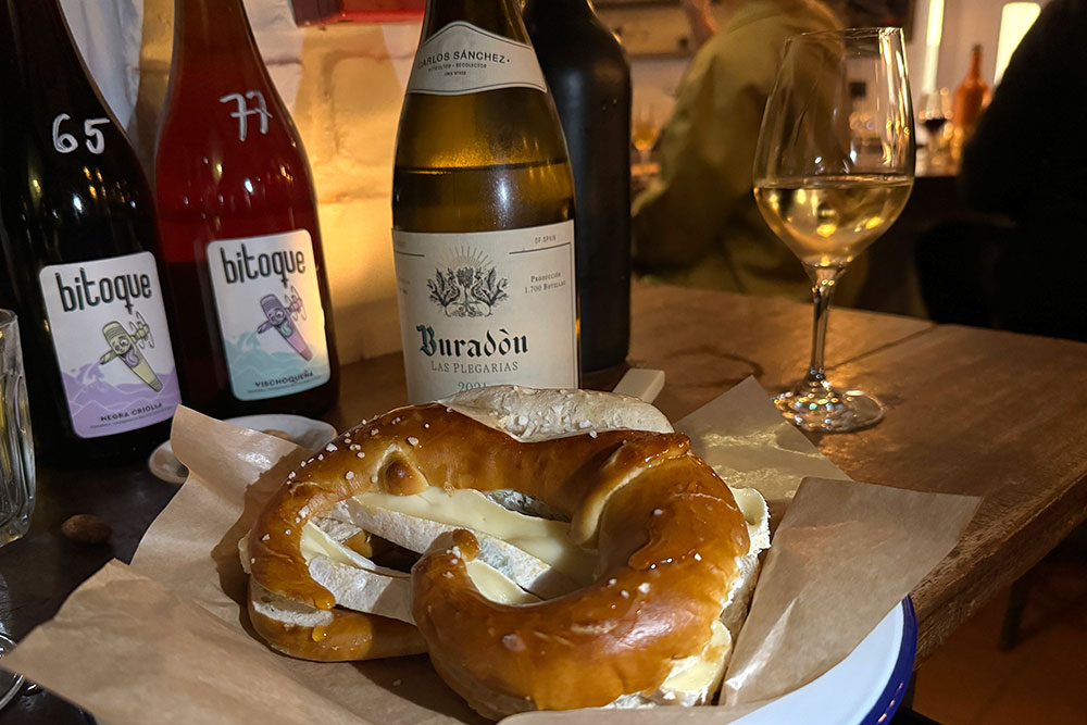 Bruno (Victoria Park) - Reblochon and honey pretzel