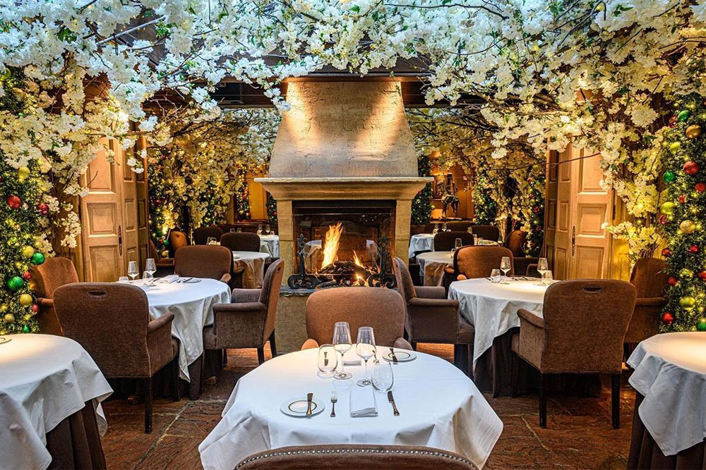 London restaurants with real fires