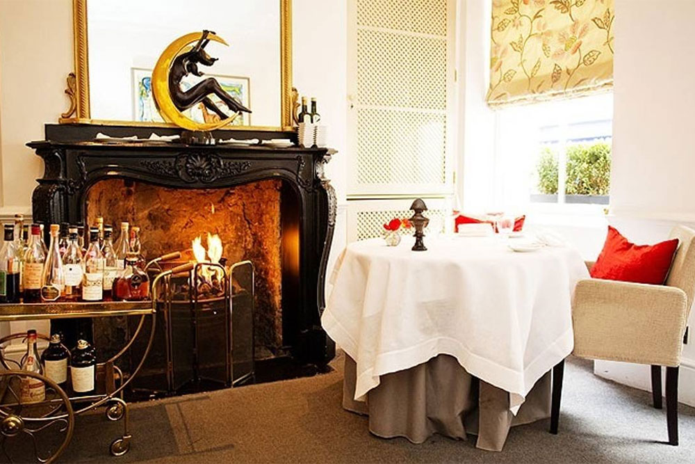 London restaurants with real fires