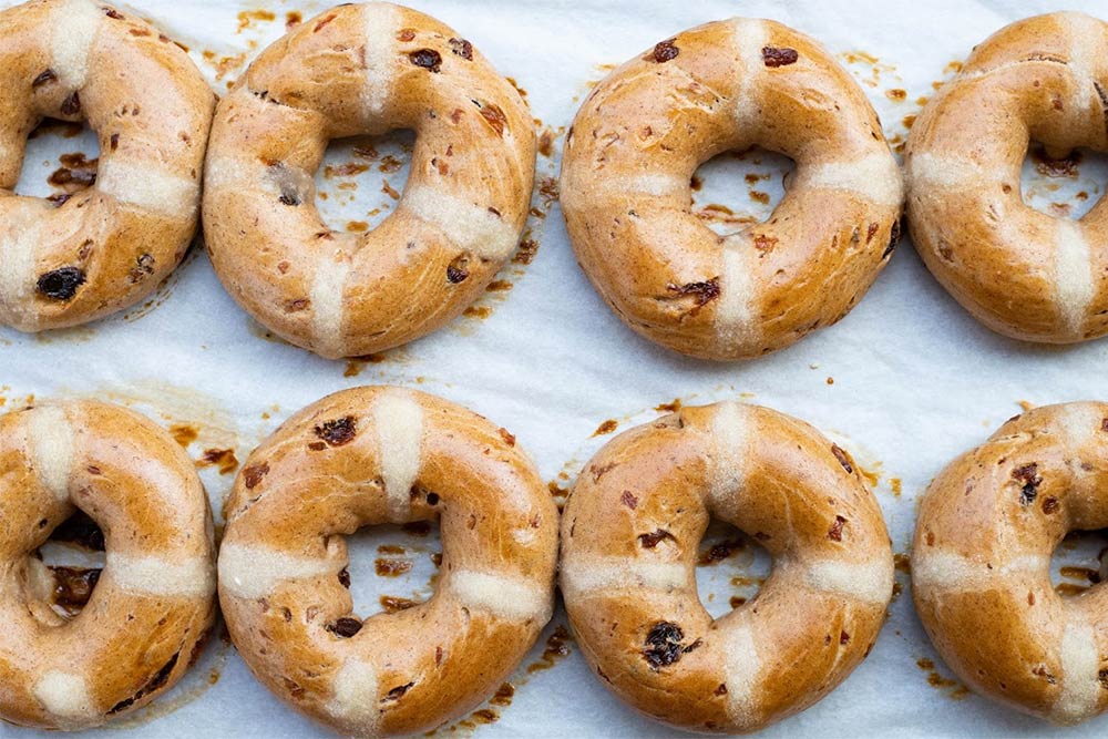 B Bagel's Hot Cross Bagels