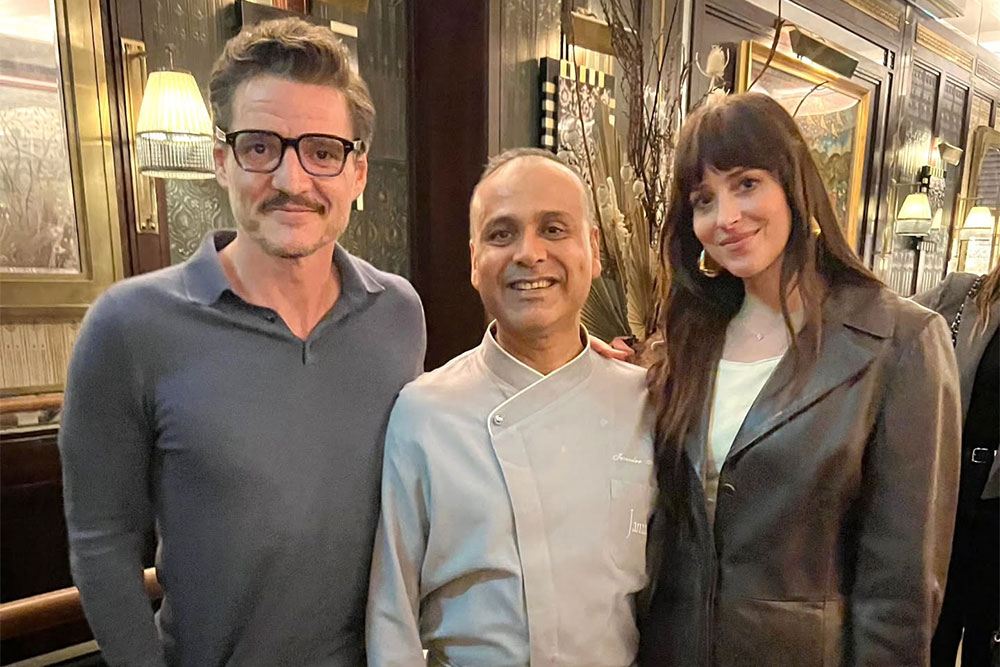 Pedro pascal at jamavar restaurant london