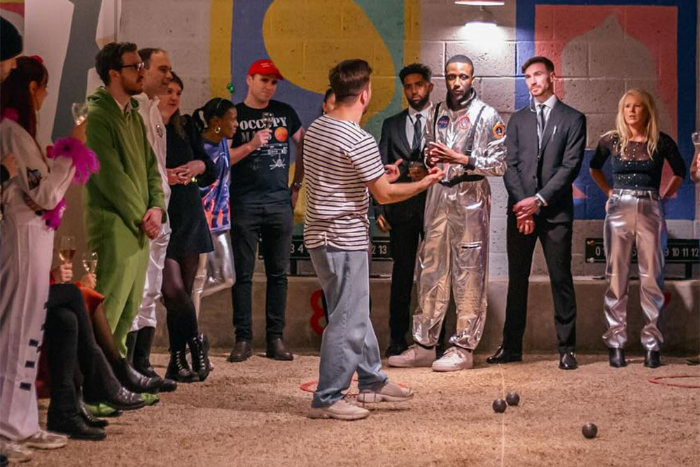 bars with games for groups in london