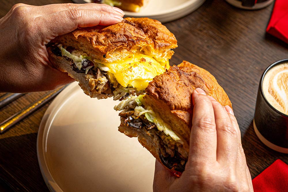 London Christmas sandwich - Ole and Steen's Turkey Toastie