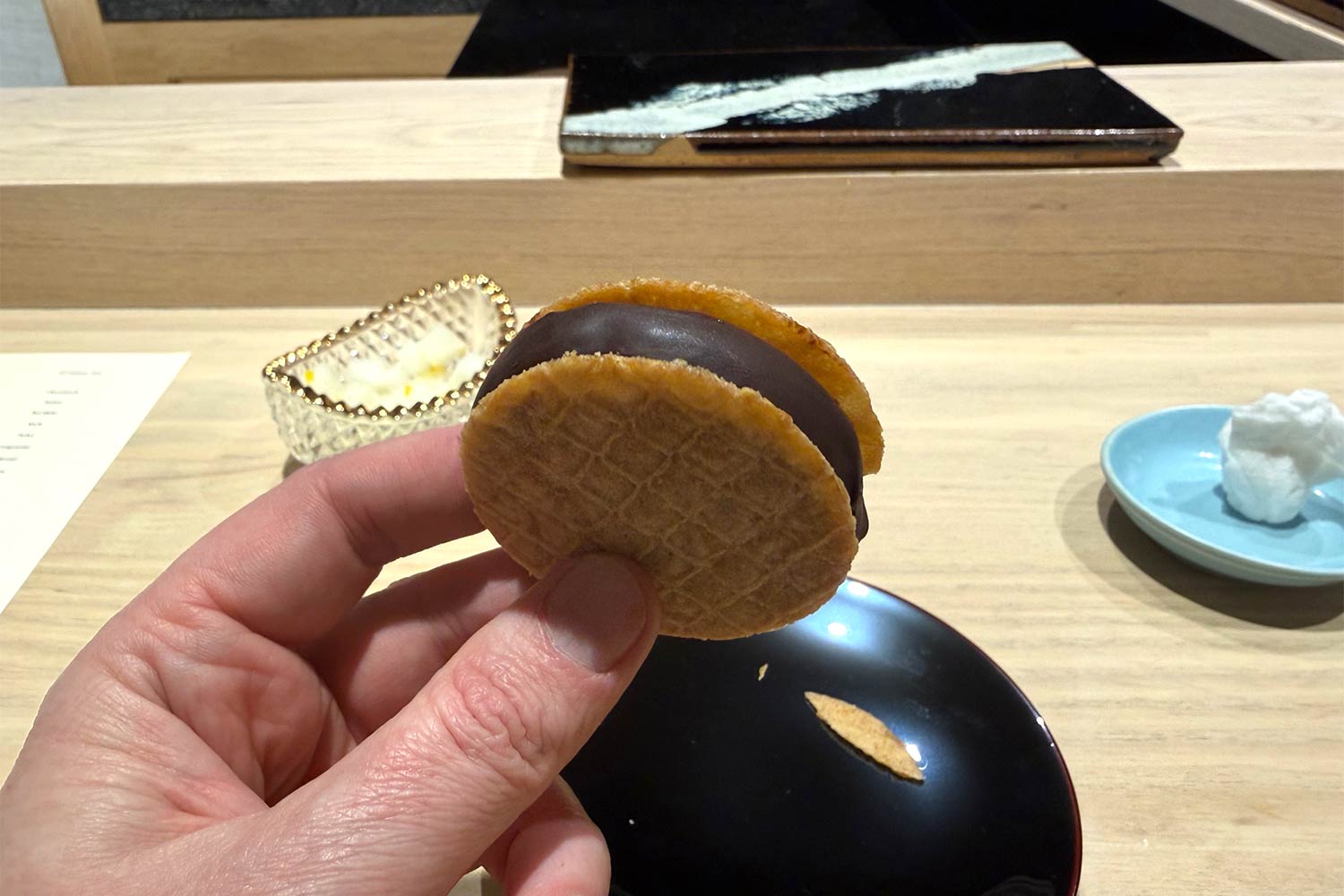 Sushi Amamoto: foie gras ice cream sandwich