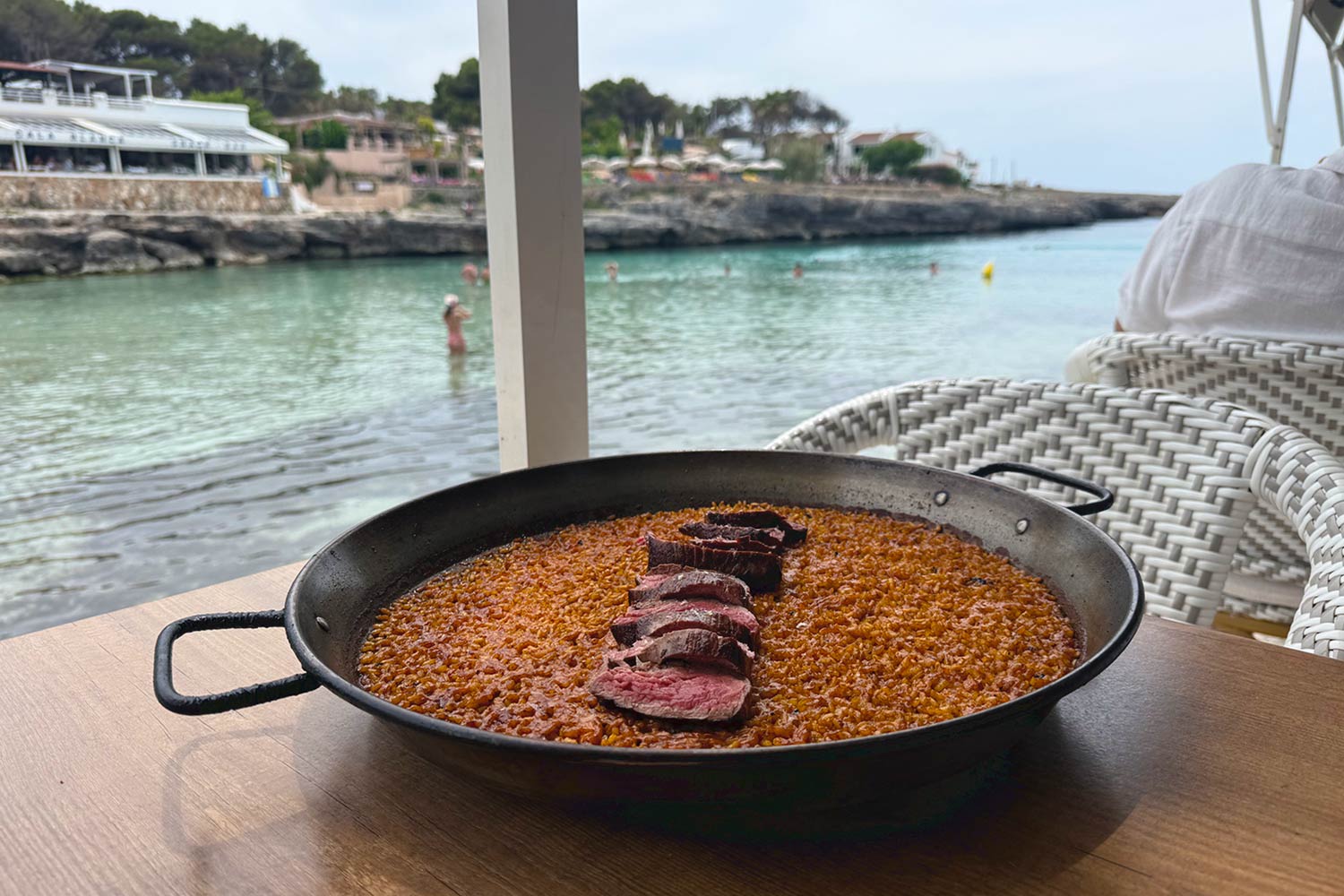 Paralia (Menorca) - Fillet steak paella