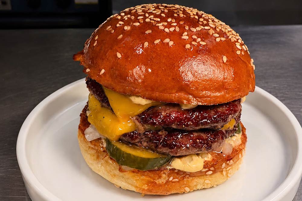 The bacon jam smashburger by Addie's at The Edinburgh