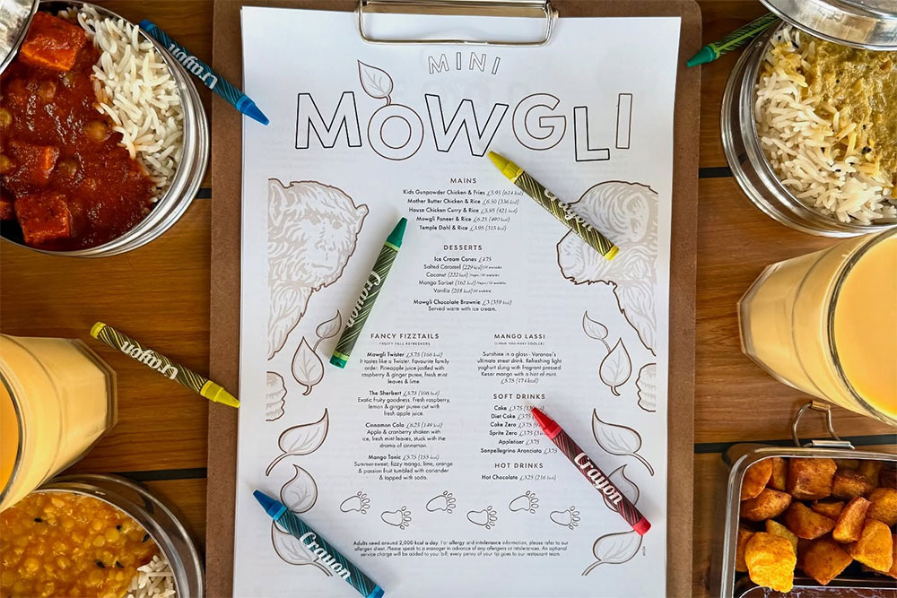mowgli child friendly menus london