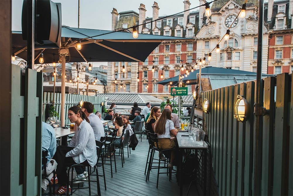 London's best rooftop restaurants - Market Hall Victoria